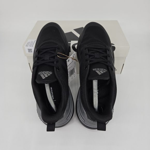 New adidas RapidaSport Bounce J 'Black Iron Metallic' Youth Shoes Size 6.5 - Picture 5 of 8